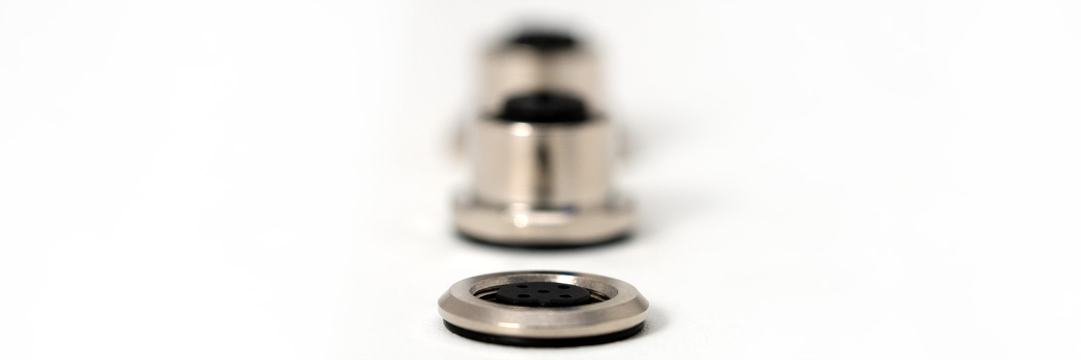 Low Profile M5, M8, and M12 Panel Mount Connectors with IP67 Sealing